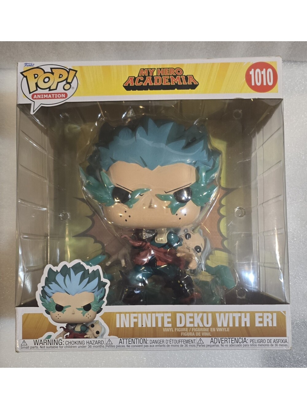 Funko Pop! Jumbo 10" My Hero Academia 1010 Infinite Deku with Eri Vaulted NIB
